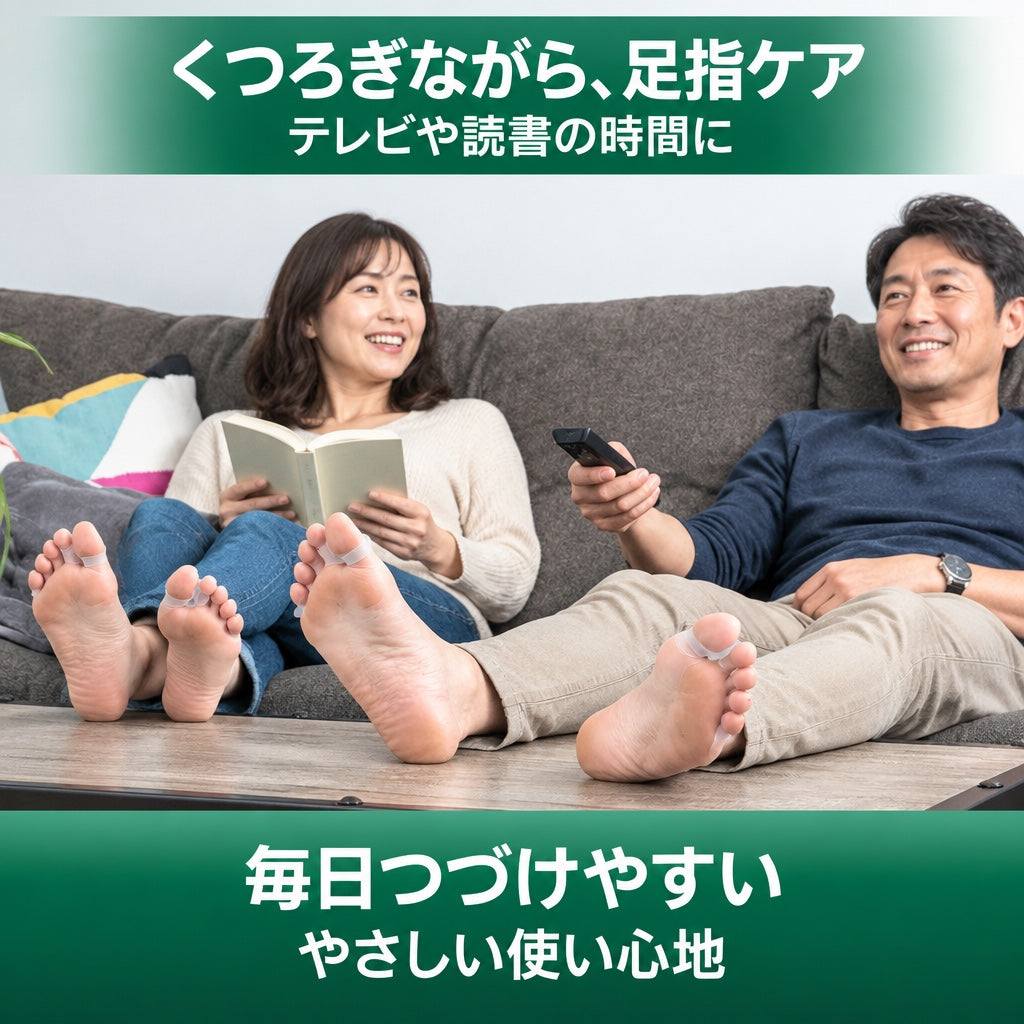 ソフトジェル足指サポーター